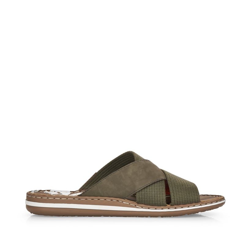 Rieker Artikelnummer 21066-54 Rieker Herren Pantoletten Olivgrün
