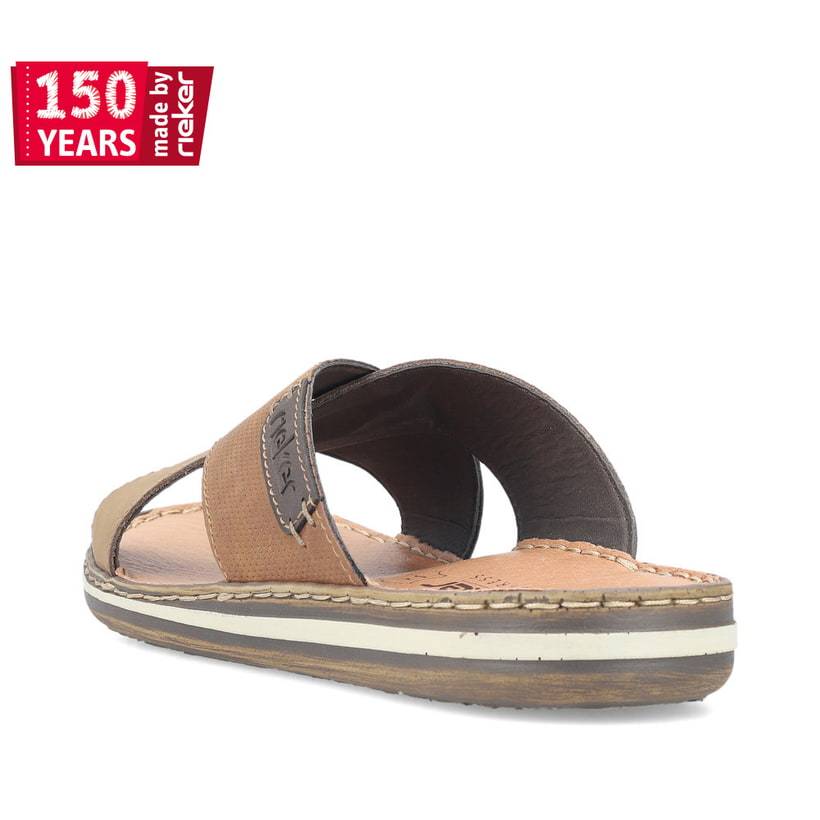 Rieker Artikelnummer 21088-25 Rieker Herren Pantoletten Hellbraun