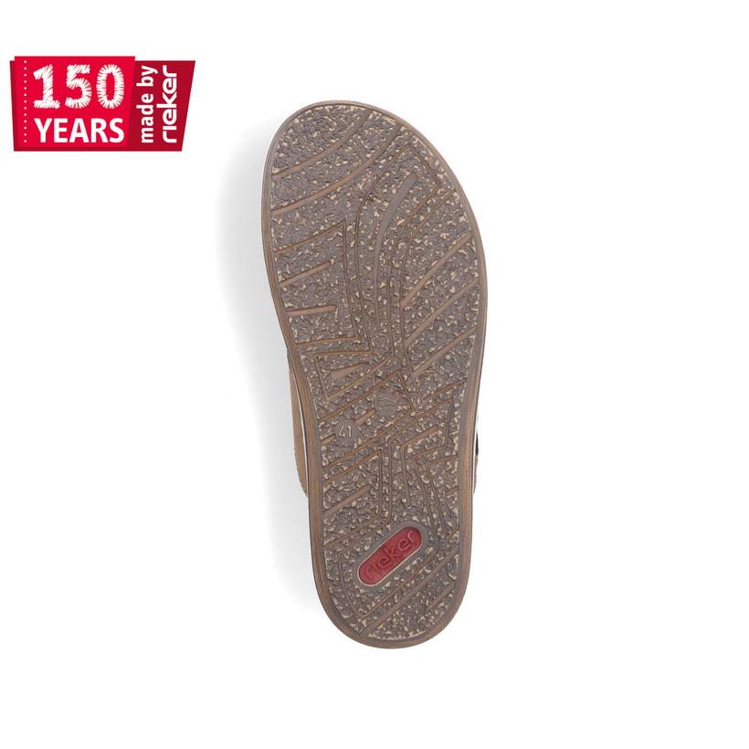 Rieker Artikelnummer 21088-25 Rieker Herren Pantoletten Hellbraun