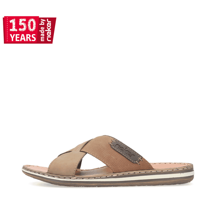 Rieker Artikelnummer 21088-25 Rieker Herren Pantoletten hellbraun