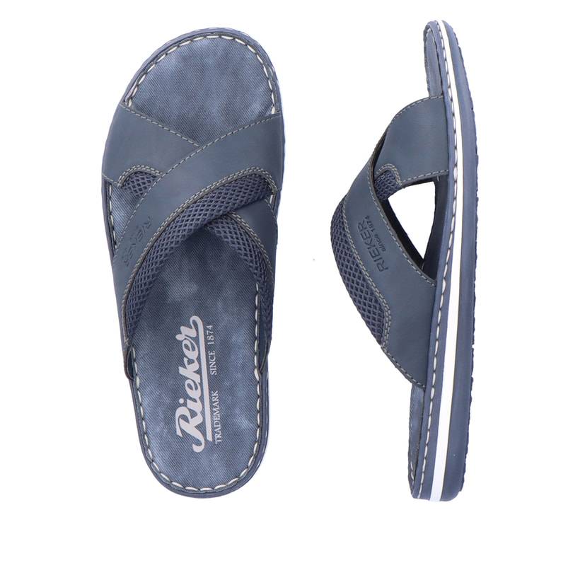 Rieker Artikelnummer 21090-14 Rieker Herren Pantoletten Marineblau