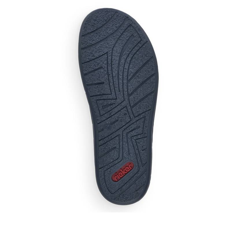 Rieker Artikelnummer 21098-14 Rieker Herren Pantoletten Ozeanblau-nussbraun