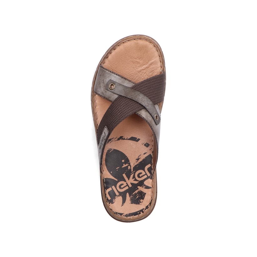 Rieker Artikelnummer 21252-25 Rieker Herren Pantoletten Mokka