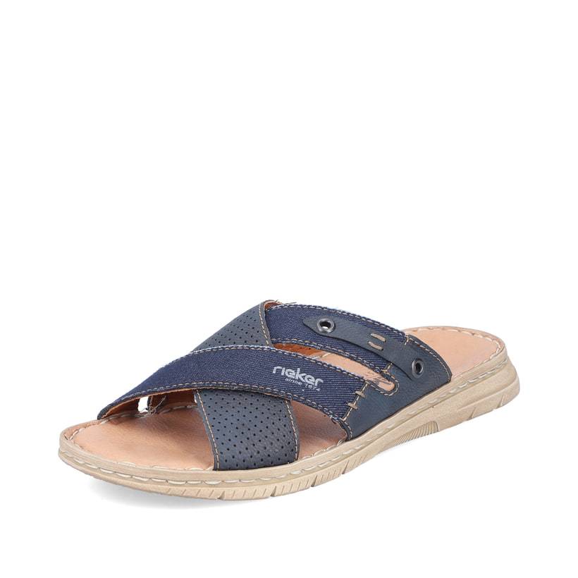 Rieker Artikelnummer 21384-14 Rieker Herren Pantoletten Marineblau