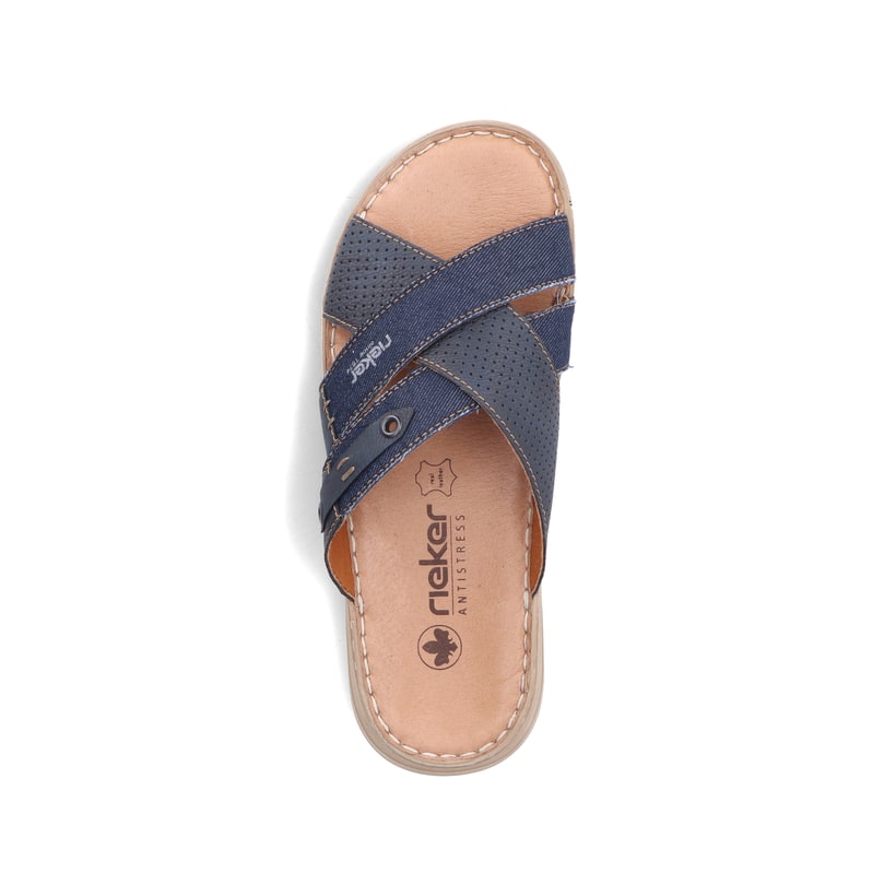 Rieker Artikelnummer 21384-14 Rieker Herren Pantoletten Marineblau