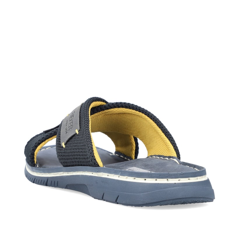 Rieker Artikelnummer 21385-14 Rieker Herren Pantoletten Meeresblau-grau