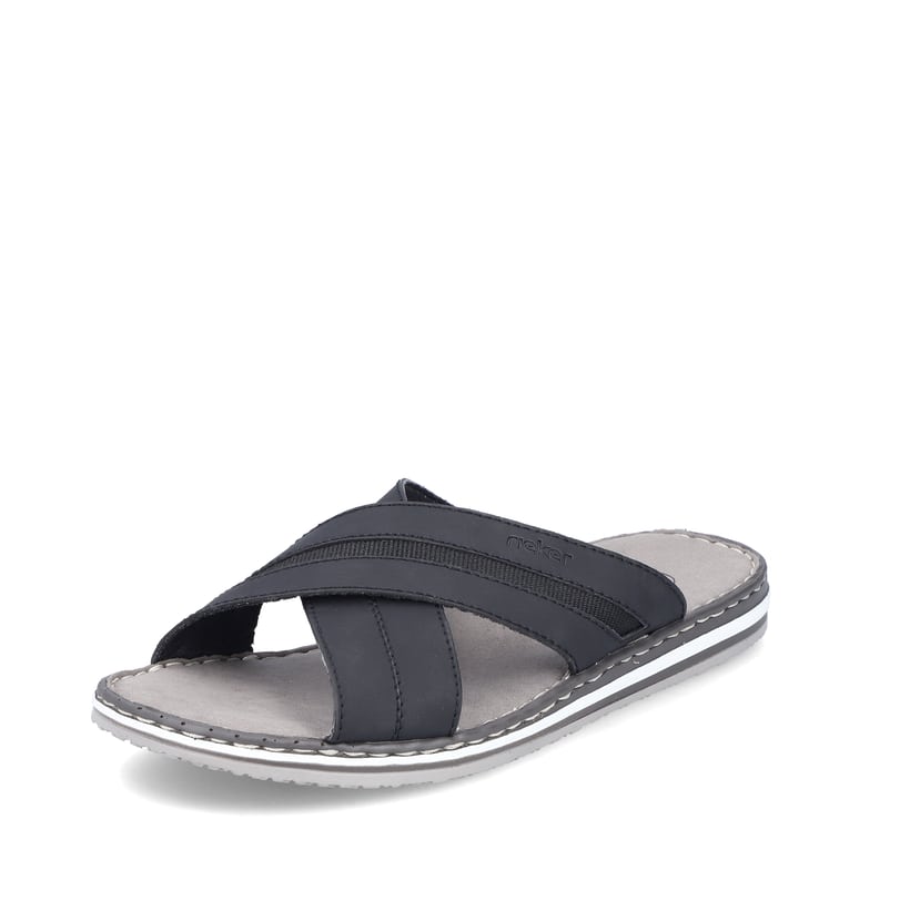 Rieker Artikelnummer 21560-00 Rieker Herren Pantoletten Stahlschwarz