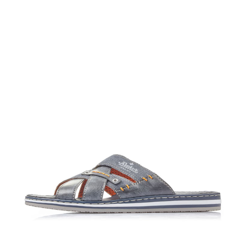 Rieker Artikelnummer 21599-14 Rieker Herren Pantoletten meeresblau