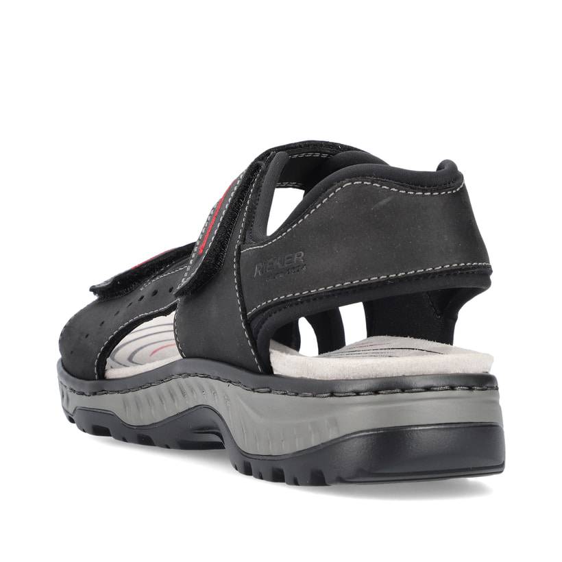 Rieker Artikelnummer 21760-00 Rieker Herren Trekkingsandalen Asphaltschwarz
