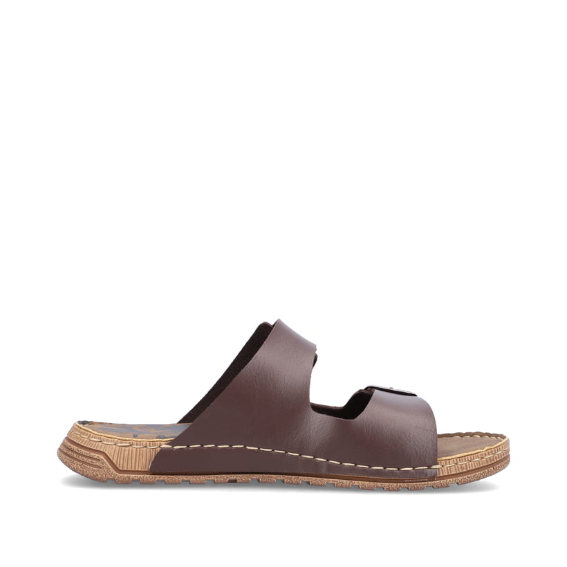 Rieker Artikelnummer 21997-25 Rieker Herren Pantoletten Espressobraun