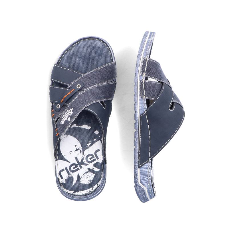 Rieker Artikelnummer 21999-14 Rieker Herren Pantoletten Ozeanblau