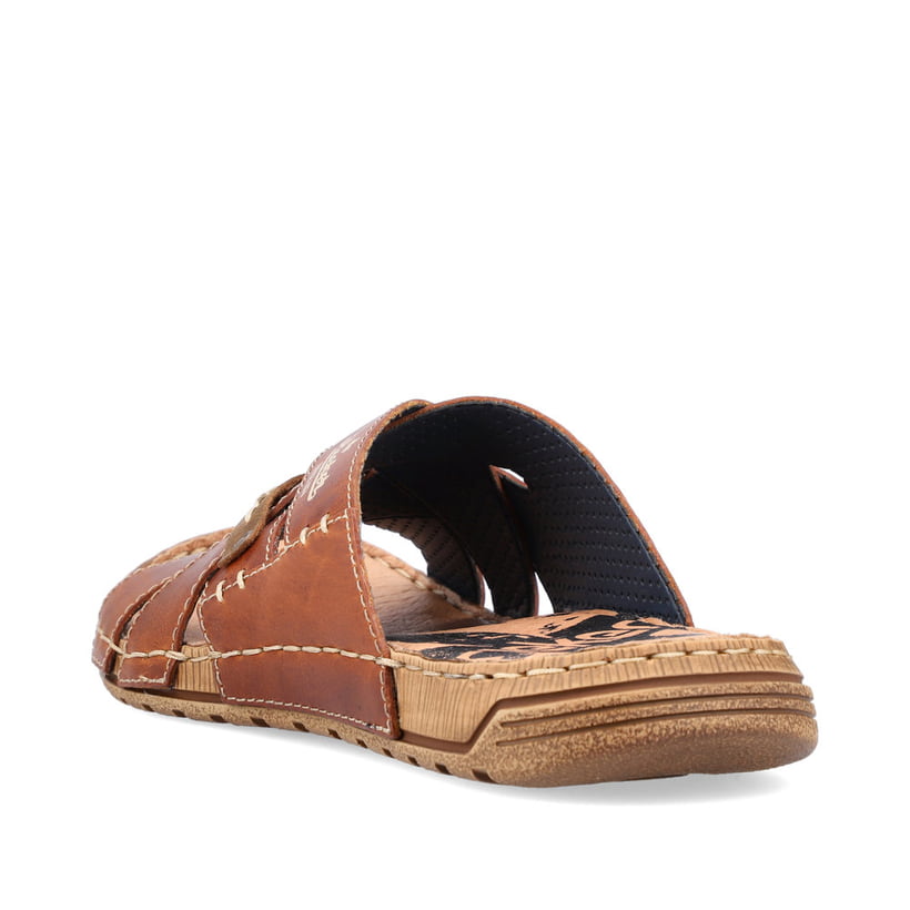 Rieker Artikelnummer 21999-25 Rieker Herren Pantoletten Kastanienbraun