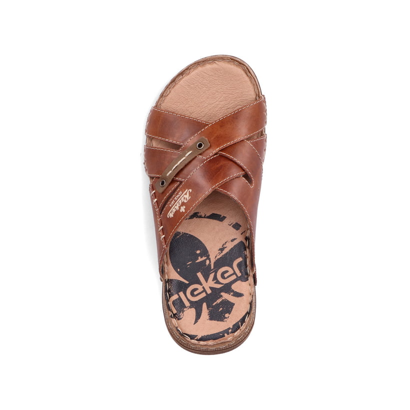 Rieker Artikelnummer 21999-25 Rieker Herren Pantoletten Kastanienbraun