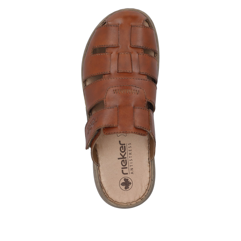 Rieker Artikelnummer 22087-24 Rieker Herren Pantoletten Kastanienbraun