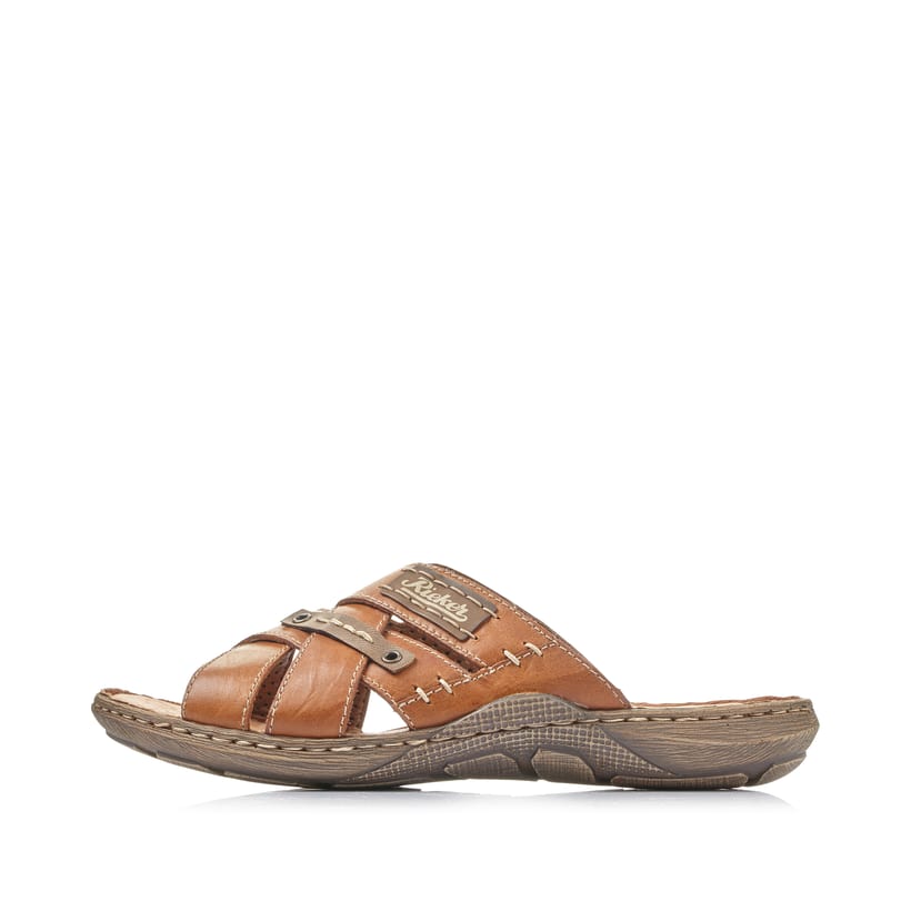 Rieker Artikelnummer 22090-25 Rieker Herren Pantoletten karamellbraun