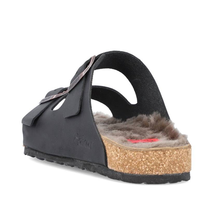 Rieker Artikelnummer 22194-00 Rieker Herren Pantoletten Tiefschwarz