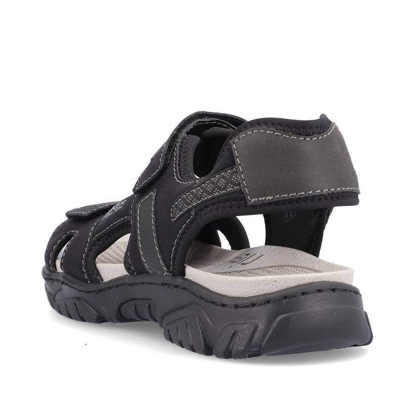 Rieker Artikelnummer 22750-00 Rieker Herren Trekkingsandalen Tiefschwarz