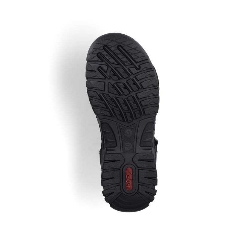 Rieker Artikelnummer 22770-00 Rieker Herren Trekkingsandalen Asphaltschwarz-grau