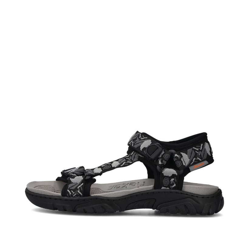 Rieker Artikelnummer 22770-00 Rieker Herren Trekkingsandalen Asphaltschwarz-grau