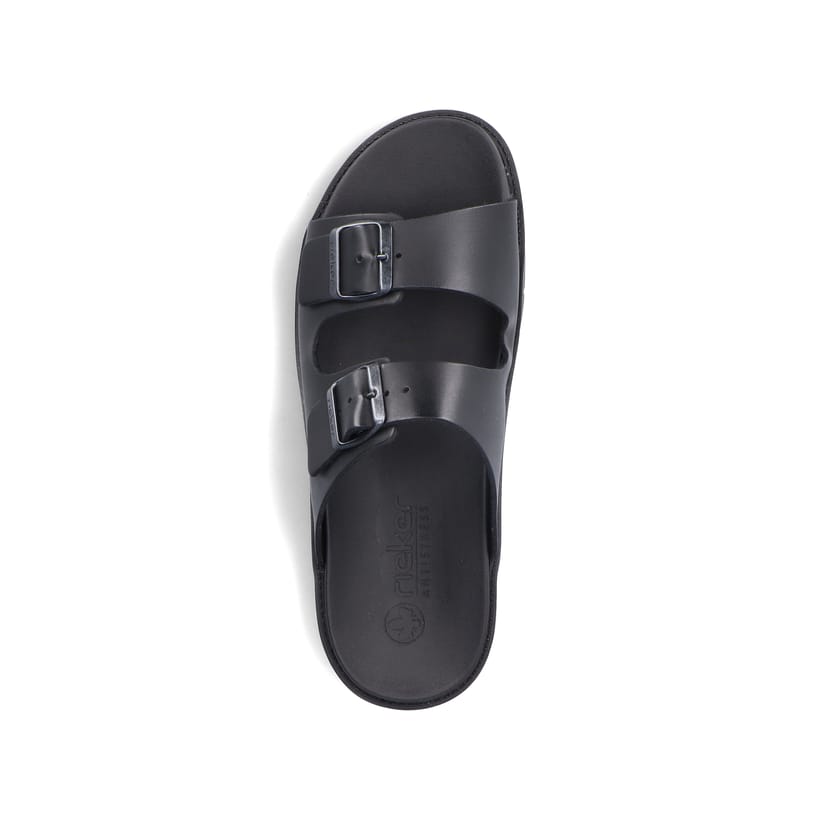 Rieker Artikelnummer 24290-00 Rieker Herren Pantoletten Tiefschwarz