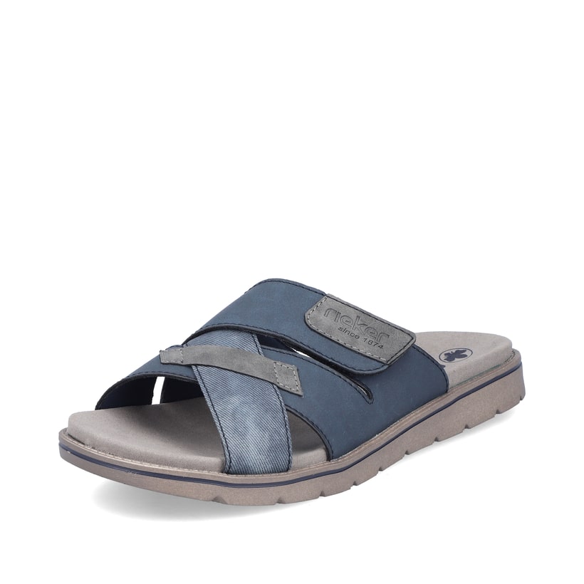 Rieker Artikelnummer 24350-14 Rieker Herren Pantoletten Schieferblau