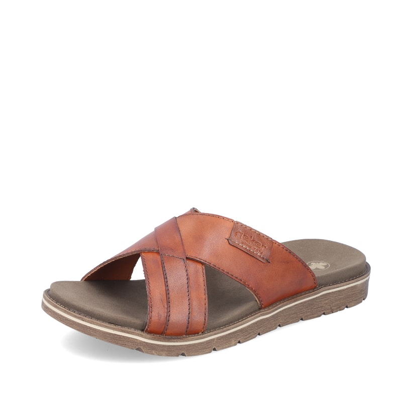 Rieker Artikelnummer 24393-24 Rieker Herren Pantoletten Kastanienbraun