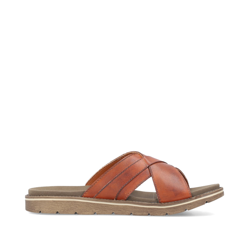 Rieker Artikelnummer 24393-24 Rieker Herren Pantoletten Kastanienbraun