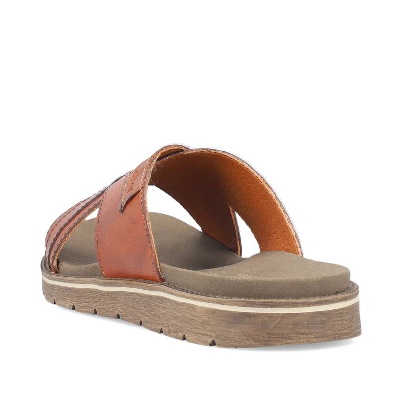 Rieker Artikelnummer 24393-24 Rieker Herren Pantoletten Kastanienbraun