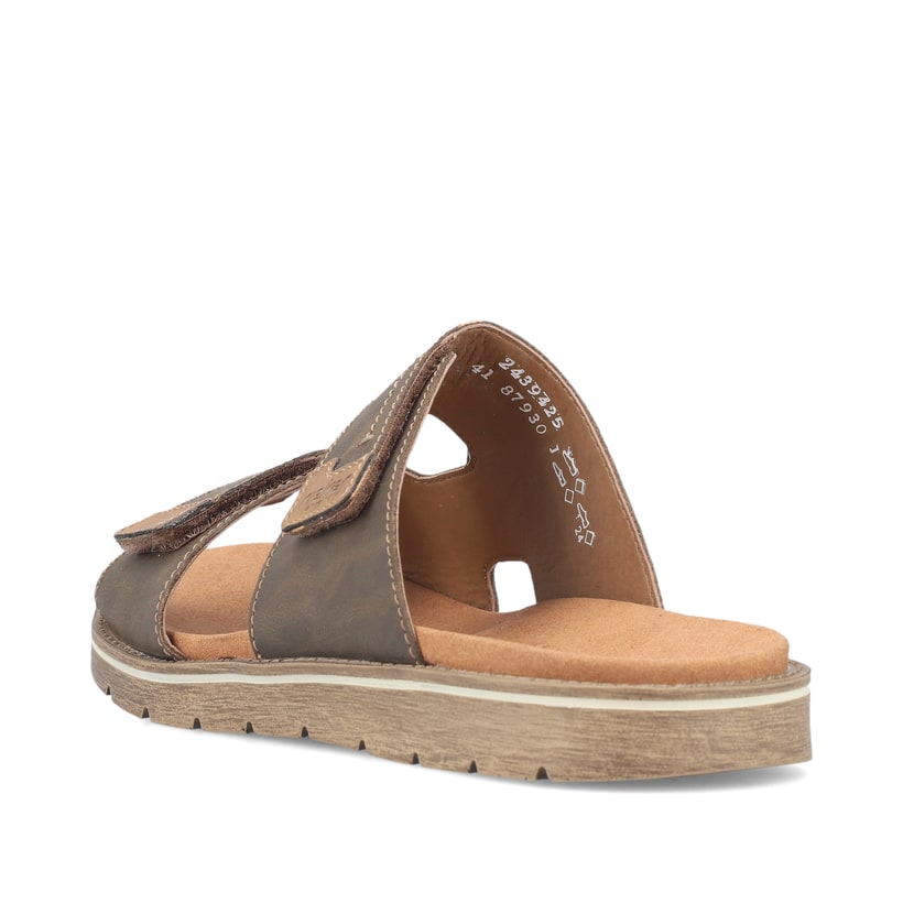 Rieker Artikelnummer 24394-25 Rieker Herren Pantoletten Braungrau