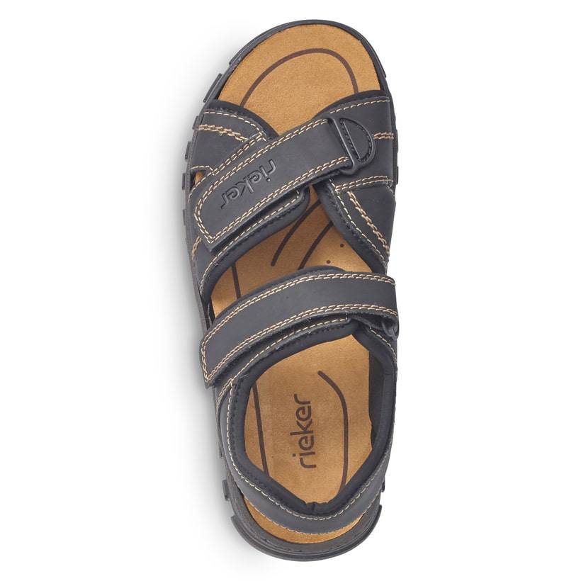 Rieker Artikelnummer 25051-01 Rieker Herren Trekkingsandalen Graphitschwarz