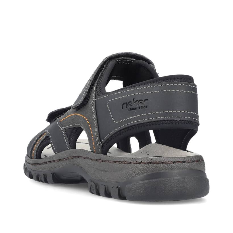 Rieker Artikelnummer 25053-00 Rieker Herren Trekkingsandalen Mitternachtsschwarz