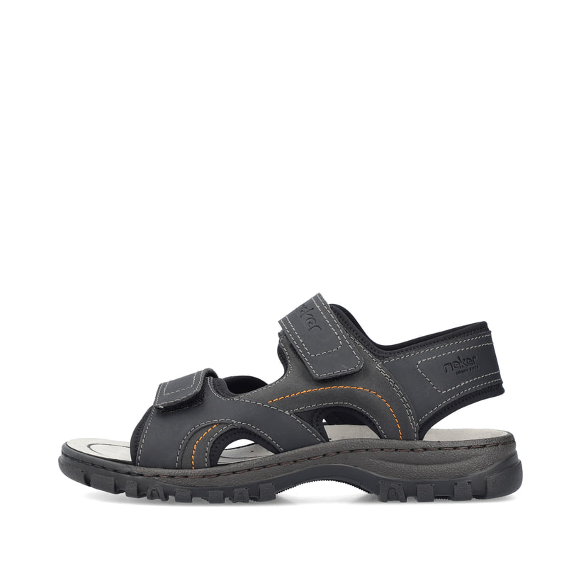 Rieker Artikelnummer 25053-00 Rieker Herren Trekkingsandalen Mitternachtsschwarz