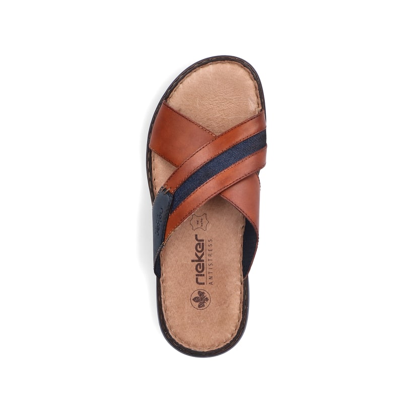 Rieker Artikelnummer 25186-24 Rieker Herren Pantoletten Kastanienbraun