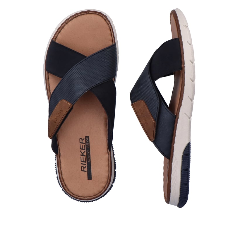 Rieker Artikelnummer 25283-14 Rieker Herren Pantoletten Ozeanblau