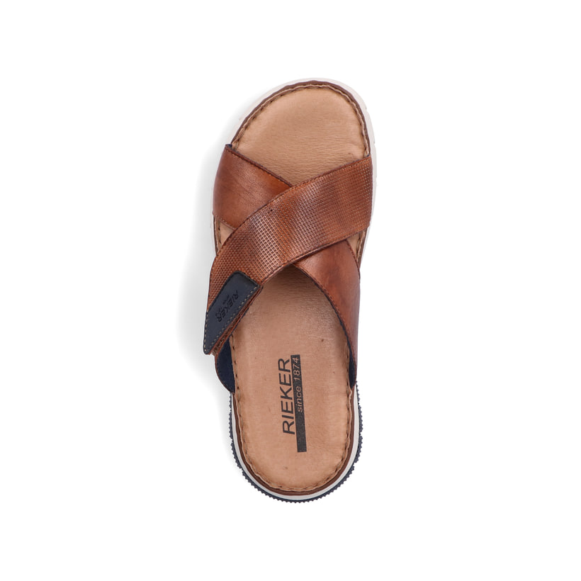 Rieker Artikelnummer 25283-23 Rieker Herren Pantoletten Kastanienbraun