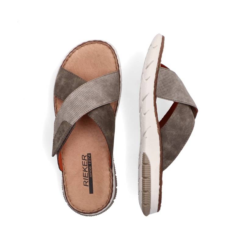 Rieker Artikelnummer 25283-25 Rieker Herren Pantoletten Nussbraun