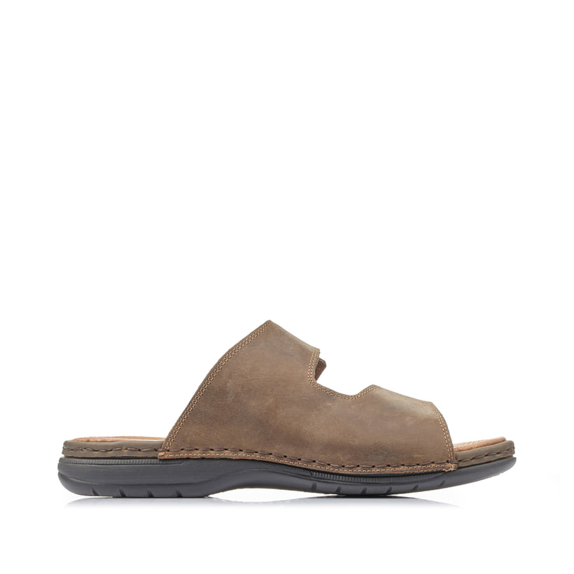 Rieker Artikelnummer 25592-25 Rieker Herren Pantoletten Nougatbraun