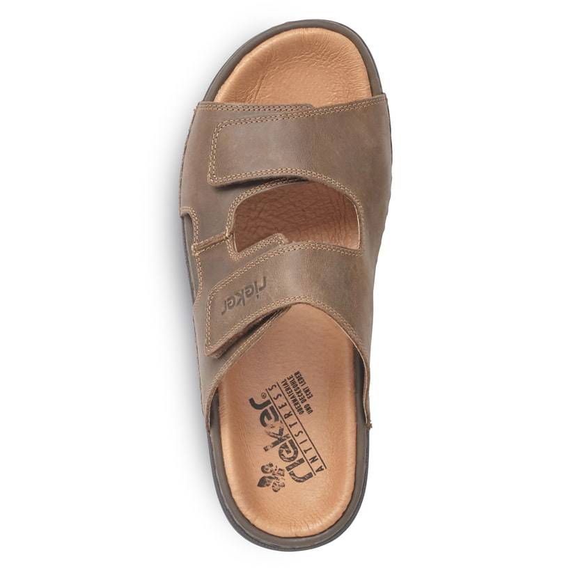 Rieker Artikelnummer 25592-25 Rieker Herren Pantoletten Nougatbraun