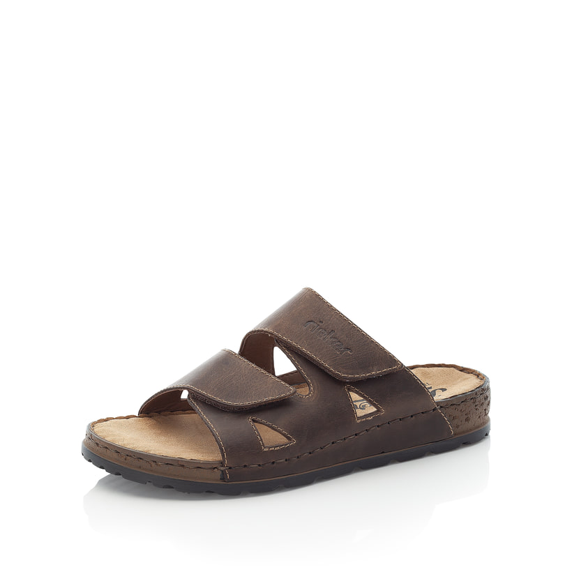 Rieker Artikelnummer 25691-25 Rieker Herren Pantoletten Tabakbraun