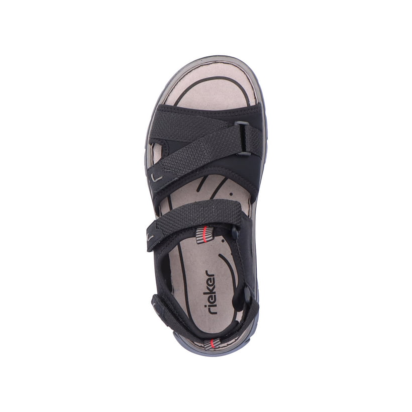 Rieker Artikelnummer 26750-00 Rieker Herren Trekkingsandalen Tiefschwarz