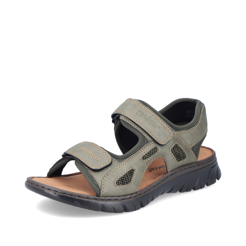 Rieker Artikelnummer 26761-54 Rieker Herren Trekkingsandalen Grüngrau