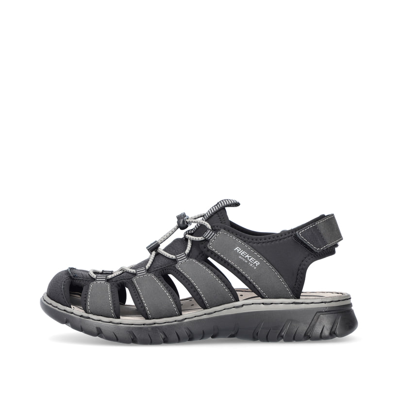 Rieker Artikelnummer 26770-00 Rieker Herren Trekkingsandalen graphitschwarz