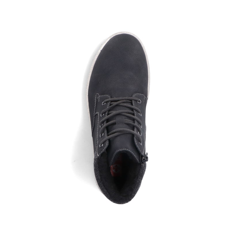 Rieker Artikelnummer 30741-00 Rieker Herren Schnürschuhe Asphaltschwarz