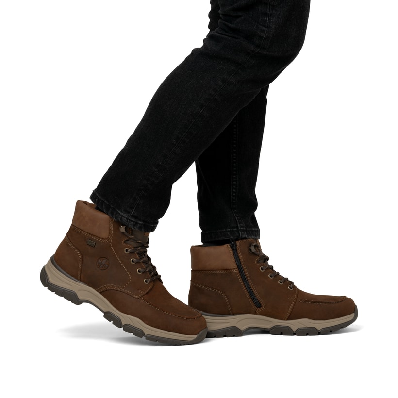 Rieker Artikelnummer 31240-22 Rieker Herren Schnürstiefel Mokkabraun