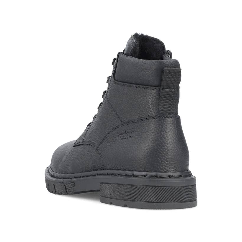 Rieker Artikelnummer 31632-00 Rieker Herren Schnürstiefel Mattschwarz