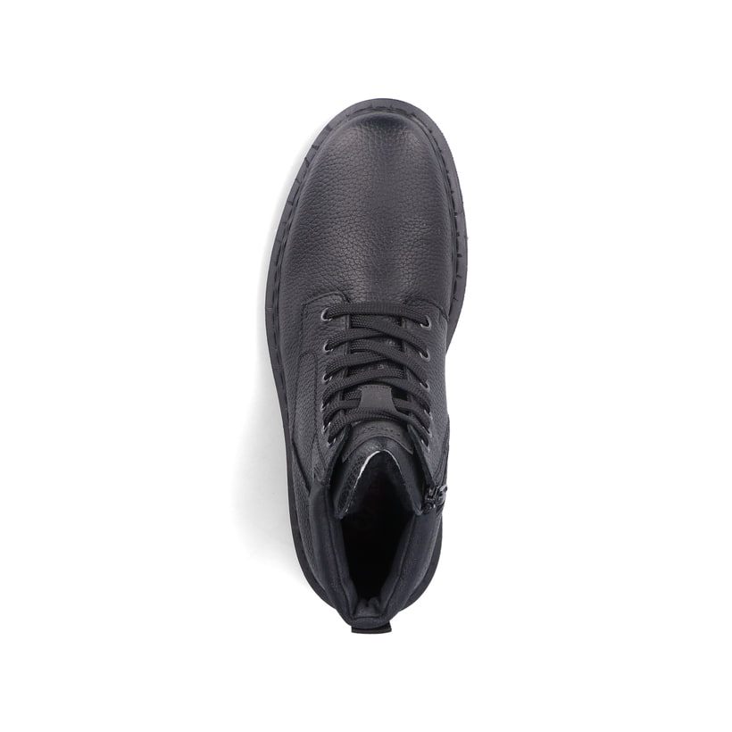 Rieker Artikelnummer 31632-00 Rieker Herren Schnürstiefel Mattschwarz