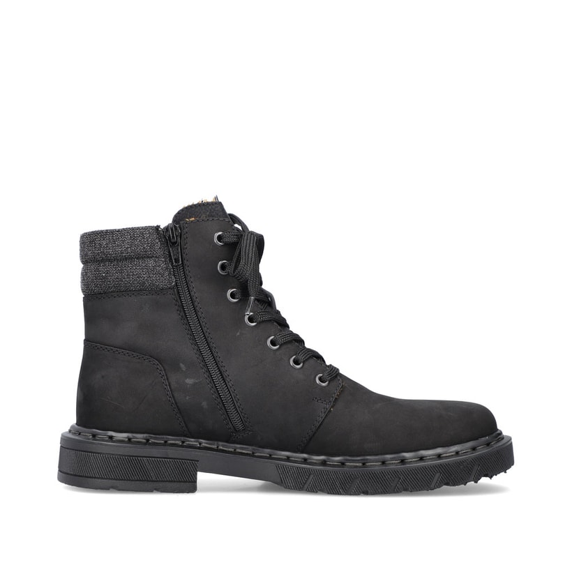 Rieker Artikelnummer 31641-00 Rieker Herren Schnürstiefel Tiefschwarz