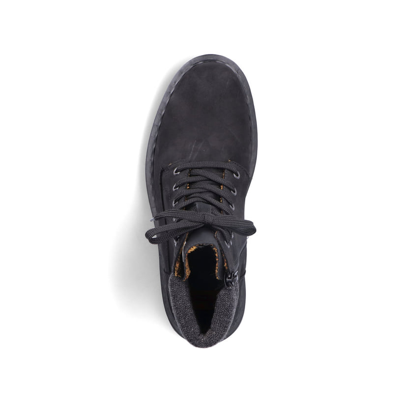 Rieker Artikelnummer 31641-00 Rieker Herren Schnürstiefel Tiefschwarz