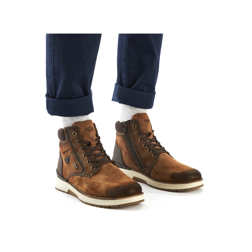 Rieker Artikelnummer 32332-24 Rieker Herren Schnürstiefel Karamellbraun