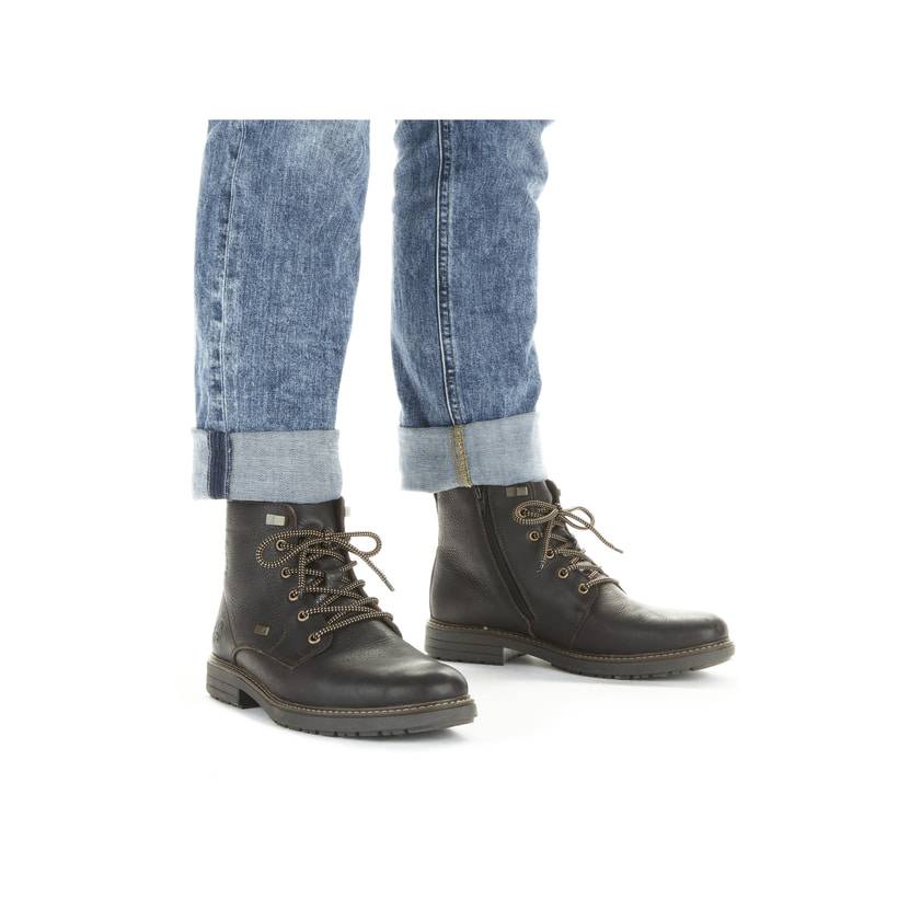 Rieker Artikelnummer 33121-25 Rieker Herren Schnürstiefel Schwarzbraun